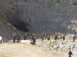 采石場搬遷進行中